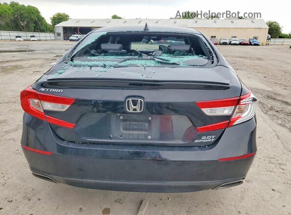 1HGCV2F35MA005286 2021 HONDA ACCORD Черный Вид сзади