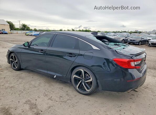 1HGCV2F35MA005286 2021 HONDA ACCORD Черный Задняя левая четверть