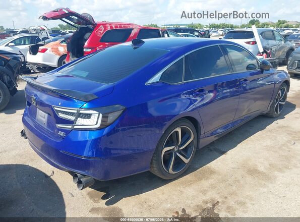 1HGCV2F35MA013470 2021 HONDA ACCORD Blue Tył prawy