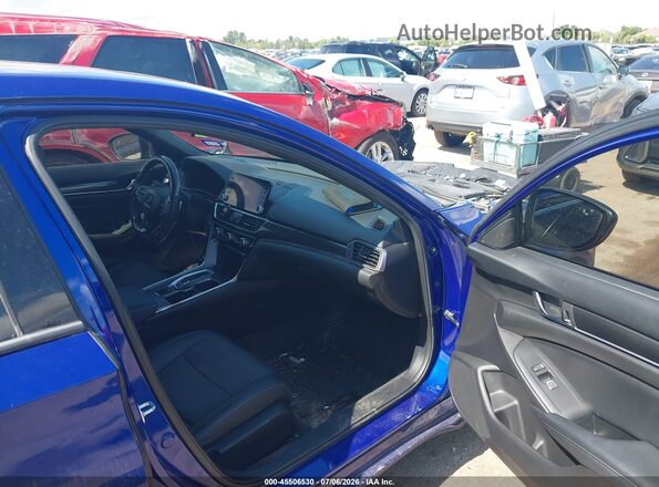 1HGCV2F35MA013470 2021 HONDA ACCORD Blue Widok wnętrza z przodu