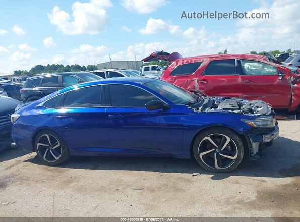 1HGCV2F35MA013470 2021 HONDA ACCORD Blue Widok wnętrza z tyłu