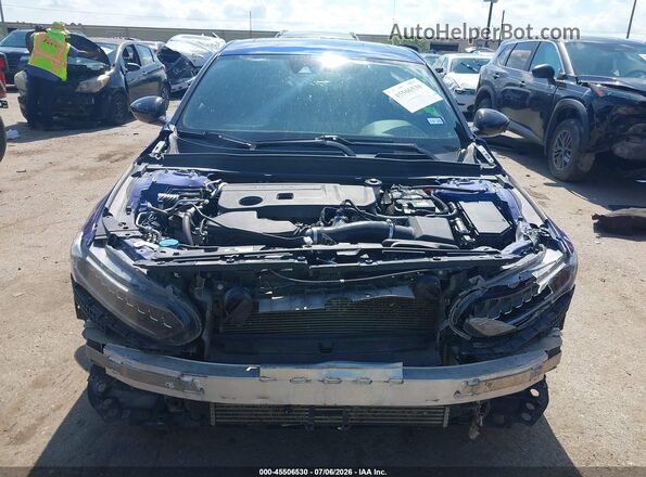 1HGCV2F35MA013470 2021 HONDA ACCORD Blue Widok zestawu wskaźników