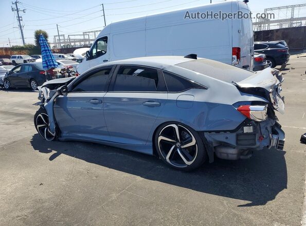 1HGCV2F35MA030270 2021 HONDA ACCORD Silver Rear left