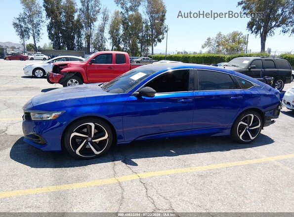 1HGCV2F35MA033573 2021 HONDA ACCORD Синий 