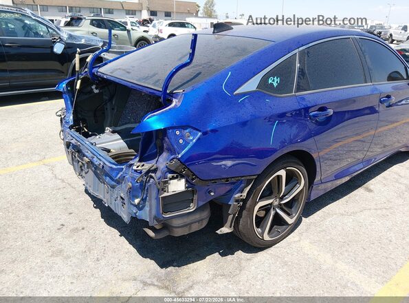 1HGCV2F35MA033573 2021 HONDA ACCORD Синий 