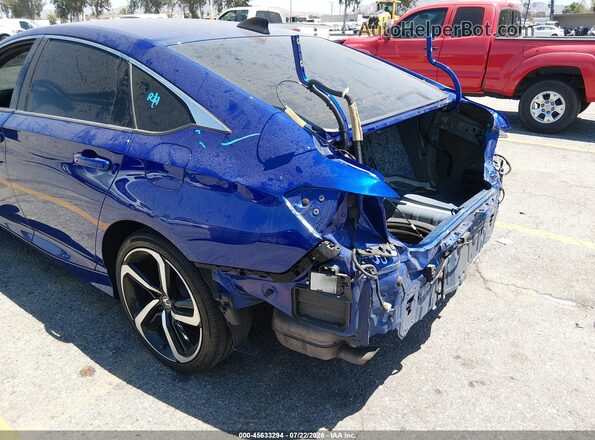 1HGCV2F35MA033573 2021 HONDA ACCORD Синий 