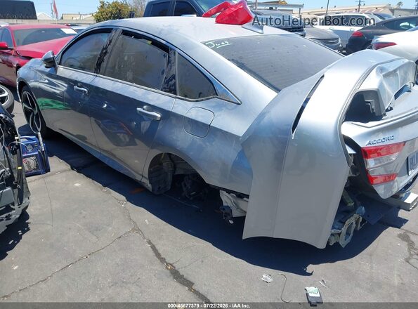 1HGCV2F36KA019176 2019 HONDA ACCORD Серебряный Задняя левая четверть