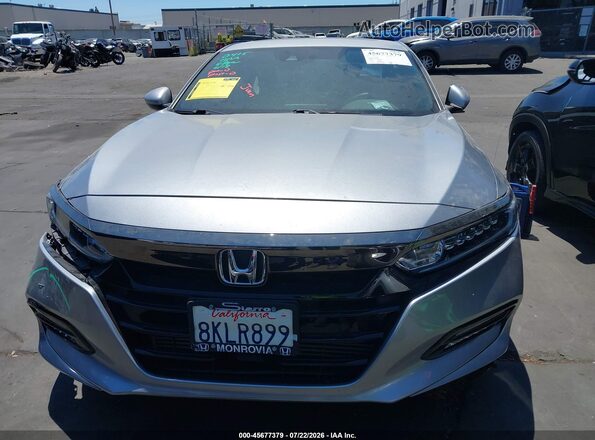 1HGCV2F36KA019176 2019 HONDA ACCORD Серебряный Вид щитка приборов