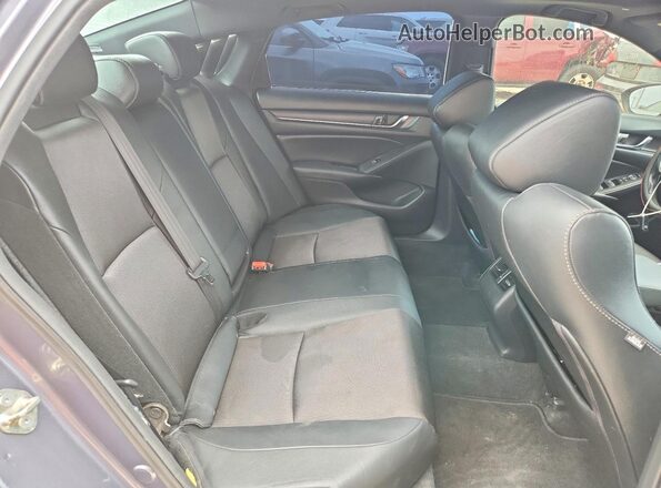 1HGCV2F36KA031537 2019 HONDA ACCORD Gray უკანა სავარძლების ხედი