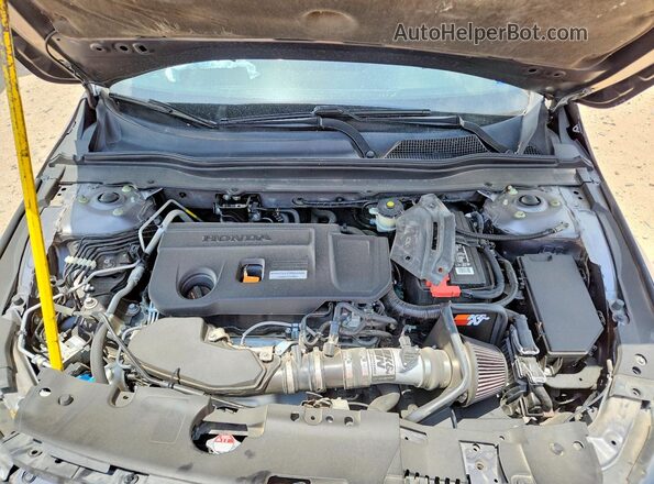 1HGCV2F36KA031537 2019 HONDA ACCORD Gray უკანა სალონის ხედი