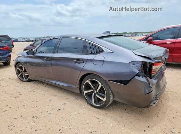 1HGCV2F36KA031537 2019 HONDA ACCORD Gray უკანა მარცხენა