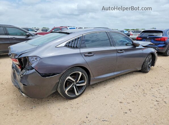 1HGCV2F36KA031537 2019 HONDA ACCORD Gray უკანა მარჯვენა