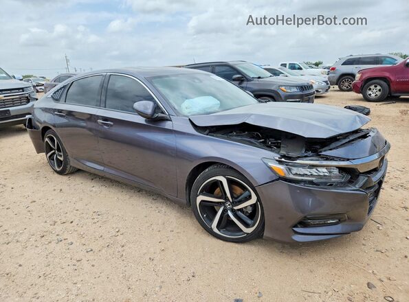 1HGCV2F36KA031537 2019 HONDA ACCORD Gray წინა მარჯვენა