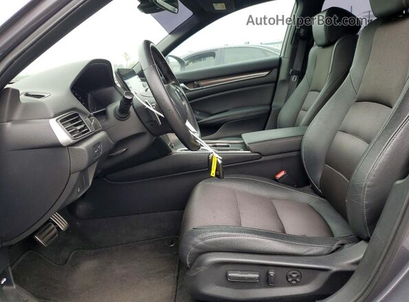 1HGCV2F36KA031540 2019 HONDA ACCORD Gray Front interior view