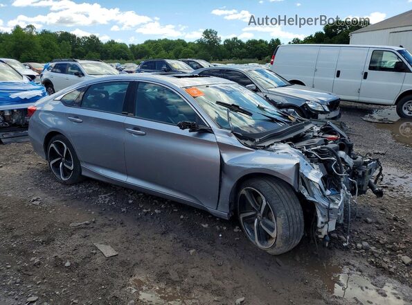 1HGCV2F36KA035099 2019 HONDA ACCORD Gray Front right