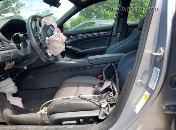 1HGCV2F36KA035099 2019 HONDA ACCORD Gray Front interior view