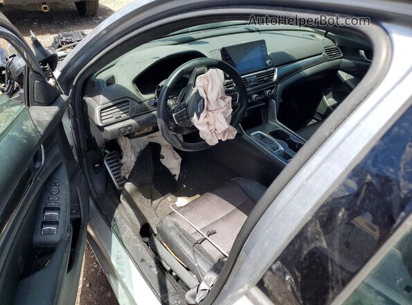 1HGCV2F36KA035099 2019 HONDA ACCORD Gray Dashboard view