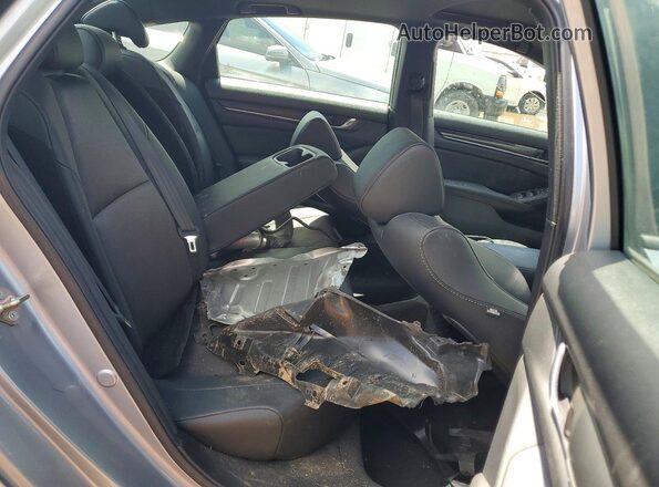 1HGCV2F36KA035099 2019 HONDA ACCORD Gray Rear seats view