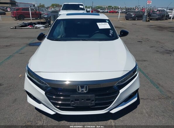 1HGCV2F36MA021724 2021 HONDA ACCORD White ხელსაწყოთა პანელის ხედი