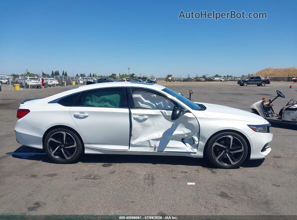 1HGCV2F36MA021724 2021 HONDA ACCORD White უკანა სალონის ხედი