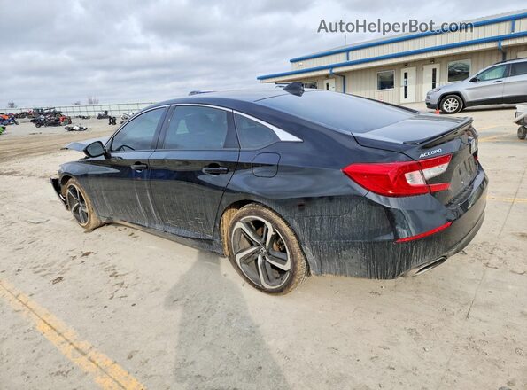 1HGCV2F36NA017772 2022 HONDA ACCORD Black Задня ліва чверть