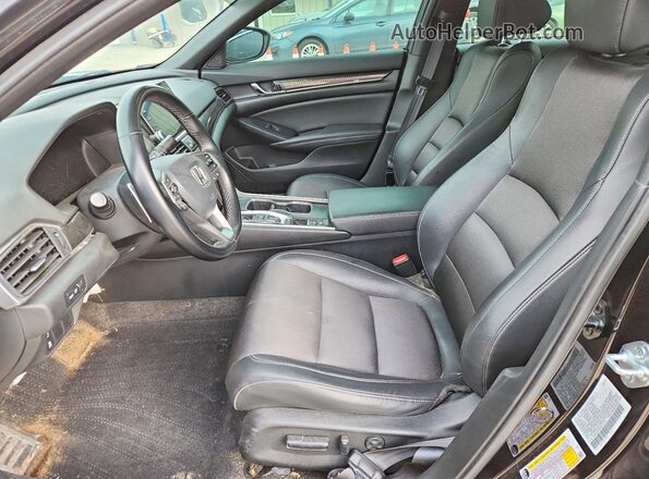 1HGCV2F36NA017772 2022 HONDA ACCORD Black Вид салону спереду