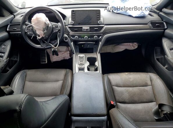 1HGCV2F37JA047373 2018 HONDA ACCORD Black Dashboard view
