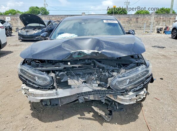 1HGCV2F37JA047373 2018 HONDA ACCORD Black Front view