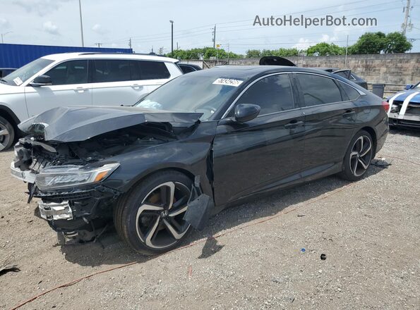 1HGCV2F37JA047373 2018 HONDA ACCORD Black 