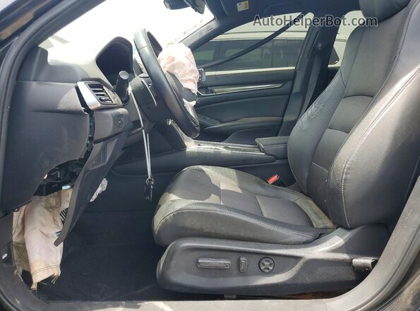 1HGCV2F37JA047373 2018 HONDA ACCORD Black Front interior view