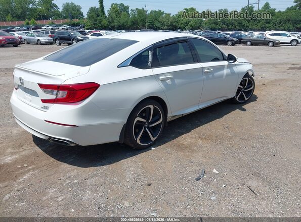 1HGCV2F37JA053335 2018 HONDA ACCORD White Հետևի աջ