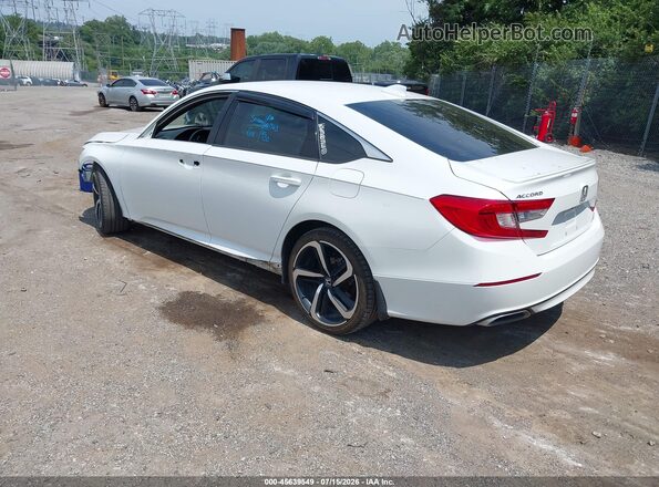 1HGCV2F37JA053335 2018 HONDA ACCORD White Հետևի ձախ