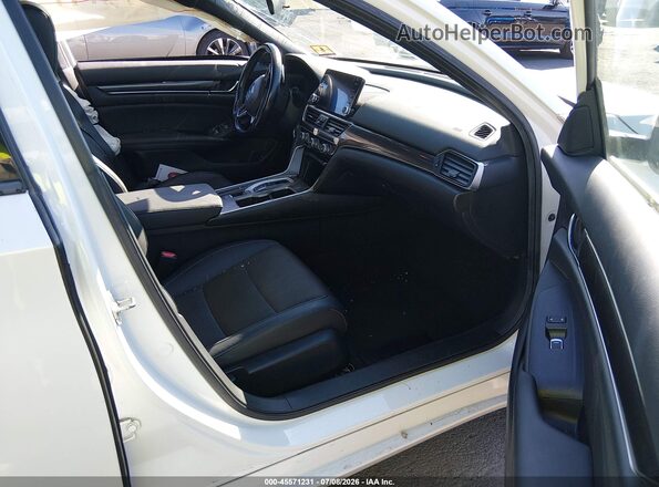 1HGCV2F37KA019428 2019 HONDA ACCORD White წინა სალონის ხედი