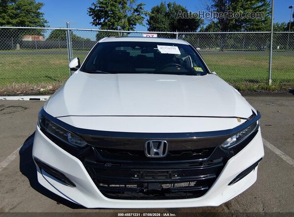 1HGCV2F37KA019428 2019 HONDA ACCORD White ხელსაწყოთა პანელის ხედი