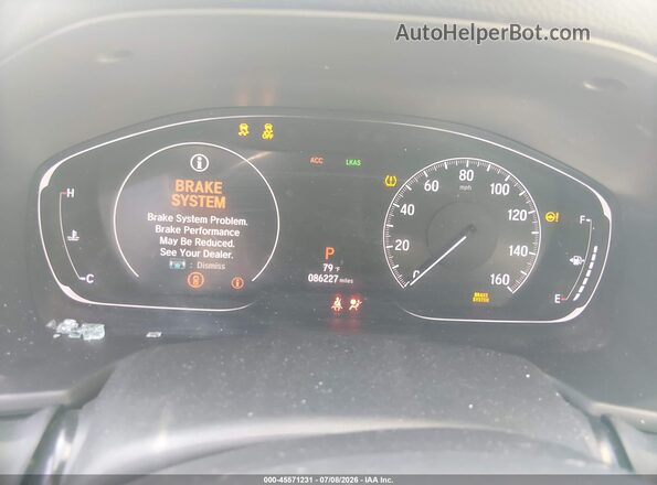 1HGCV2F37KA019428 2019 HONDA ACCORD White უკანა სავარძლების ხედი