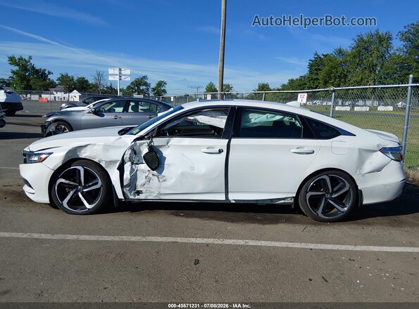 1HGCV2F37KA019428 2019 HONDA ACCORD White წინა ხედი