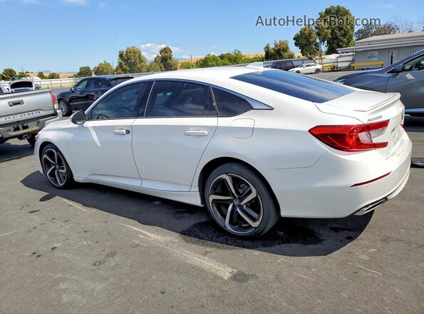 1HGCV2F37KA023074 2019 HONDA ACCORD White Задня ліва чверть