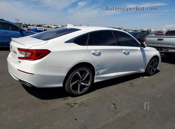 1HGCV2F37KA023074 2019 HONDA ACCORD White Задня права чверть