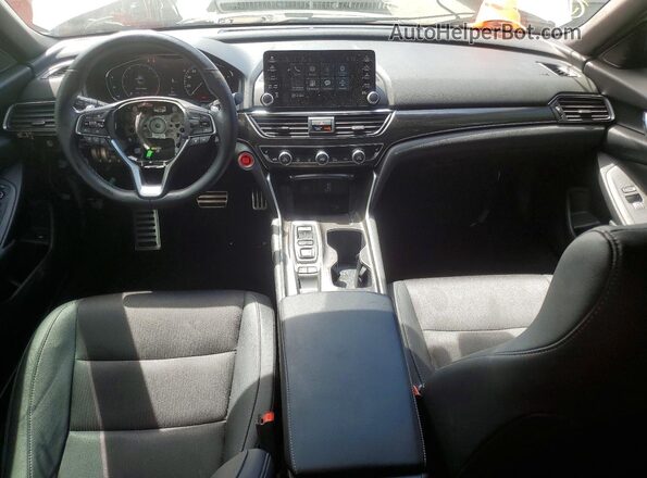 1HGCV2F37KA023074 2019 HONDA ACCORD White Вид панелі приладів