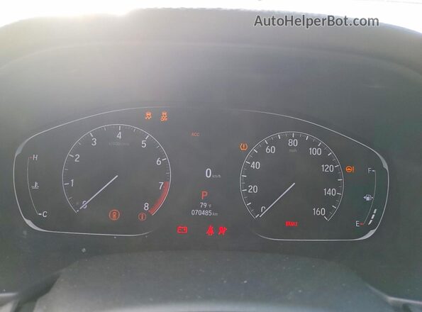 1HGCV2F37KA023074 2019 HONDA ACCORD White Вид щитка приладів