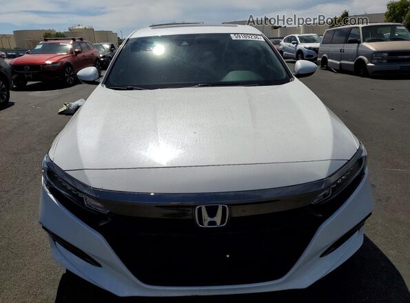 1HGCV2F37KA023074 2019 HONDA ACCORD White Вид спереду