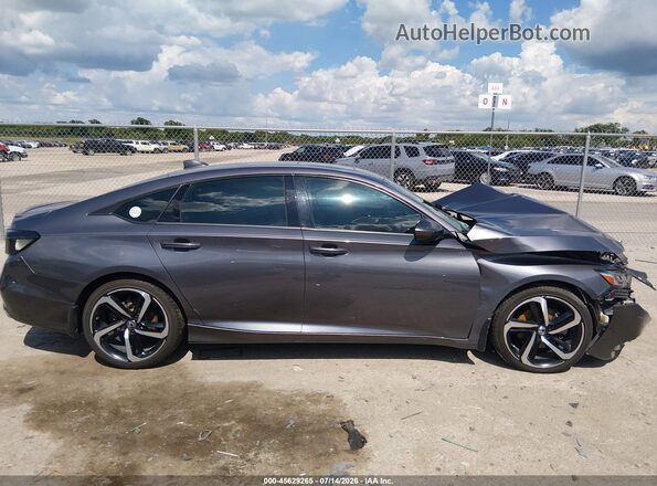 1HGCV2F37KA033524 2019 HONDA ACCORD Gray Սարքավորումների վահանակի տեսք
