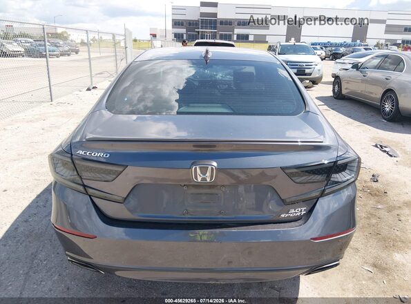 1HGCV2F37KA033524 2019 HONDA ACCORD Gray 