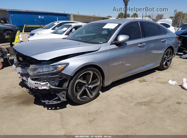 1HGCV2F37LA011122 2020 HONDA ACCORD Silver Передня ліва чверть