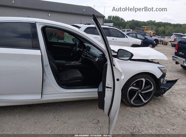 1HGCV2F37LA020483 2020 HONDA ACCORD White Widok wnętrza z przodu