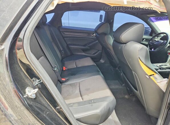 1HGCV2F37MA008206 2021 HONDA ACCORD Black Հետևի նստատեղերի տեսք
