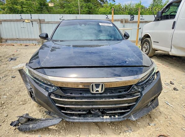 1HGCV2F37MA008206 2021 HONDA ACCORD Black Դիմացի տեսք