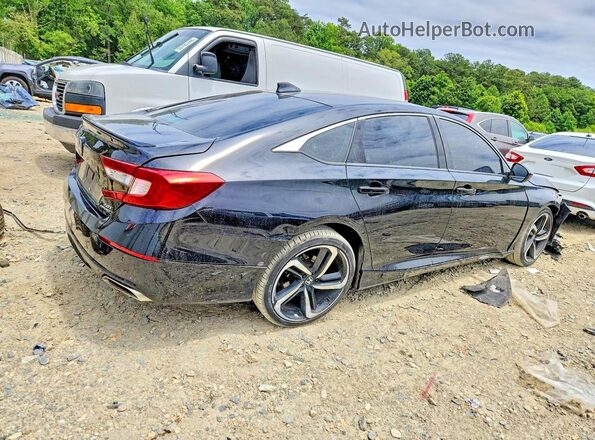 1HGCV2F37MA008206 2021 HONDA ACCORD Black Հետևի աջ