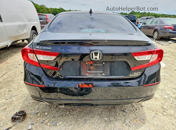 1HGCV2F37MA008206 2021 HONDA ACCORD Black Հետևի տեսք