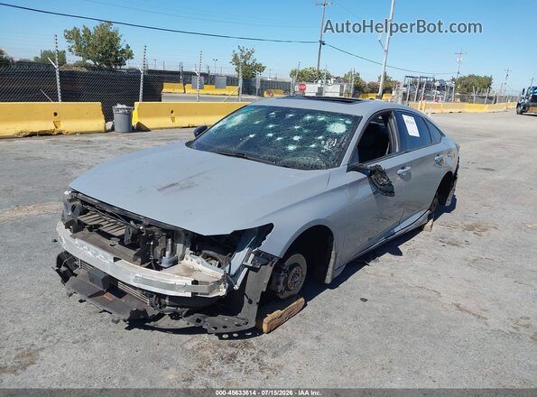 1HGCV2F37MA012479 2021 HONDA ACCORD Gray Front view